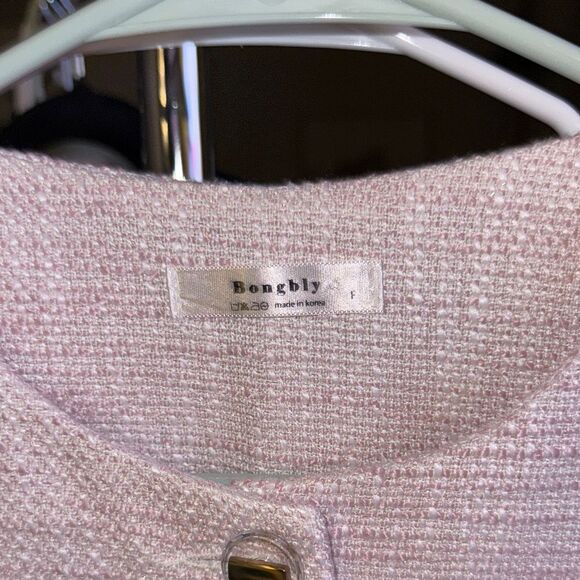 Women's Cream Textured Blazer - Picture 2 of 7